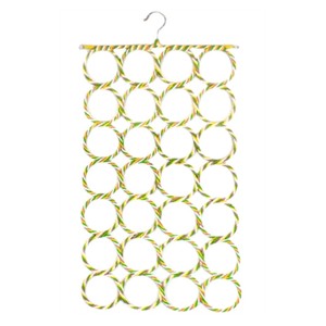 Green and Yellow Scarf Hanger